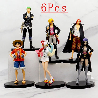 One Piece Film Red Anime Action Figures – Luffy, Robin, Zoro & Uta