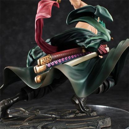 One Piece Roronoa Zoro 10cm PVC Action Figure, Three-Sword Style Collectible Model