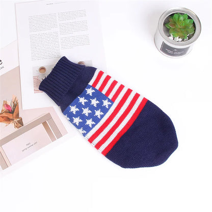 Cute Warm Pullover Sweater for Small Dogs & Cats Winter Pet Clothing