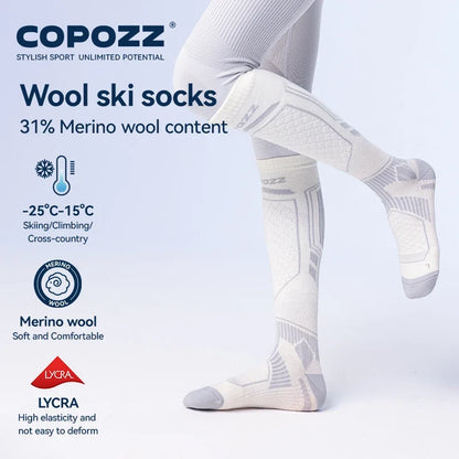 Thermal Merino Wool Ski Socks for Men & Women