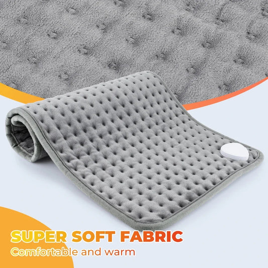 Electric Heated Blanket Mat with Timer for Bed and Sofa