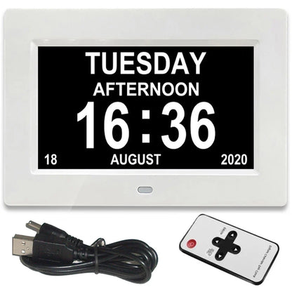 Digital Calendar Clock with 12 Alarms, Medicine Reminder & Large Display