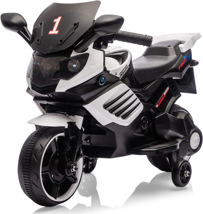 6V Kids Electric Ride On Motorcycle with Training Wheels