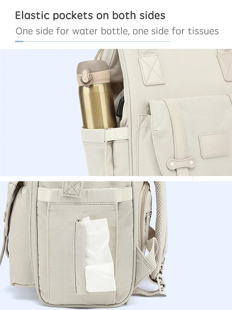Diaper Bag Backpack with Stroller Hooks – Waterproof Maternity Travel Bag