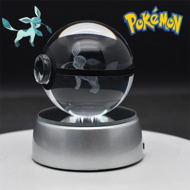 Pokémon 3D Crystal Ball with LED Light Base