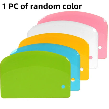 Plastic Dough Scraper & Cake Smoother – Baking Tool