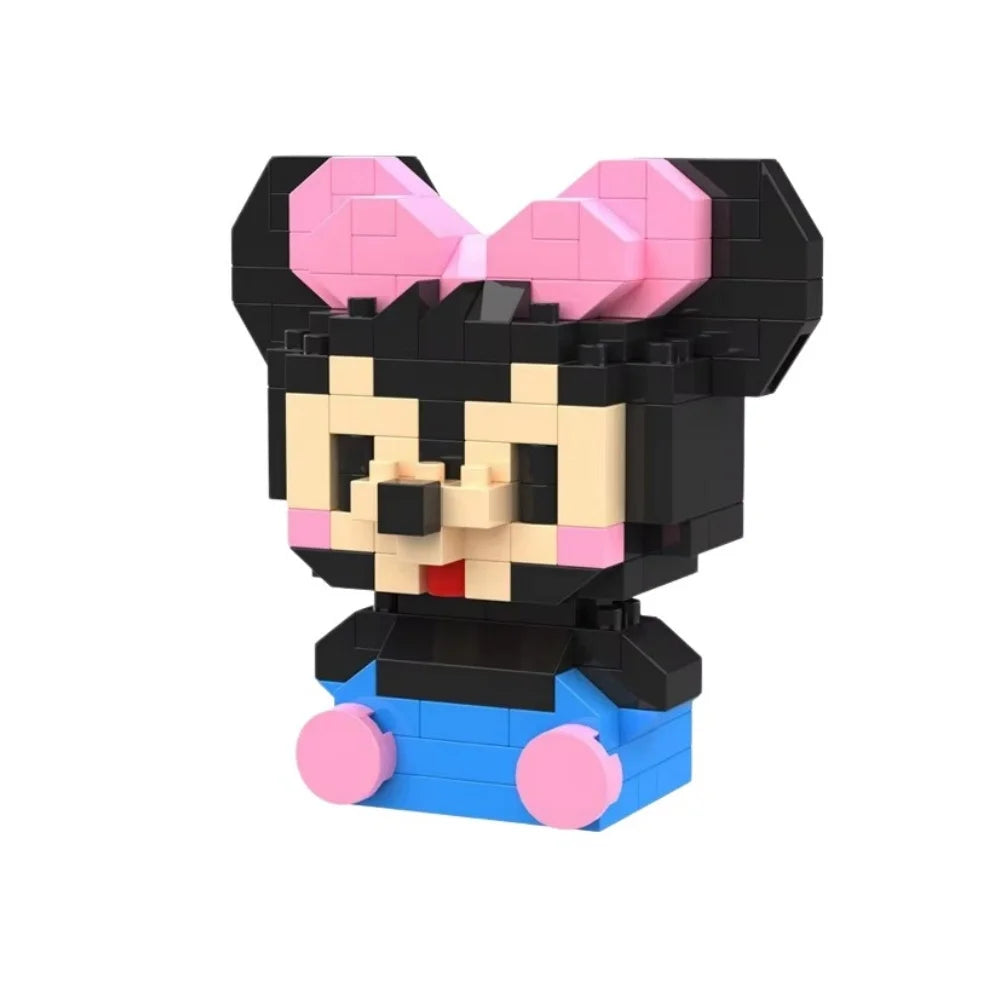 Disney Mini Building Blocks Figure – Mickey Minnie Princess Brick Toy