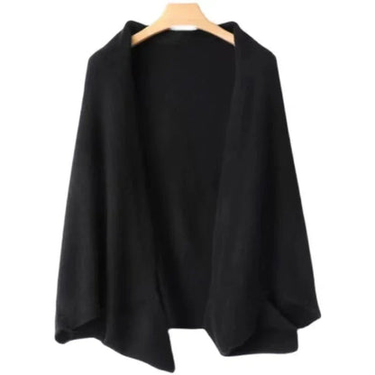 100% Wool Women’s Knitted Shawl Scarf Cardigan Wrap