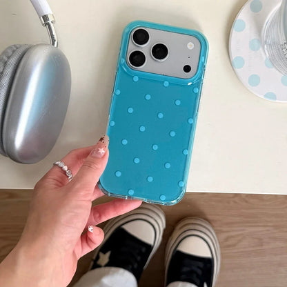 Minimalist Summer Blue Full Screen iPhone Case
