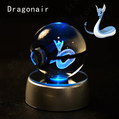 Pokémon 3D Crystal Ball Night Light with Mewtwo & Pikachu