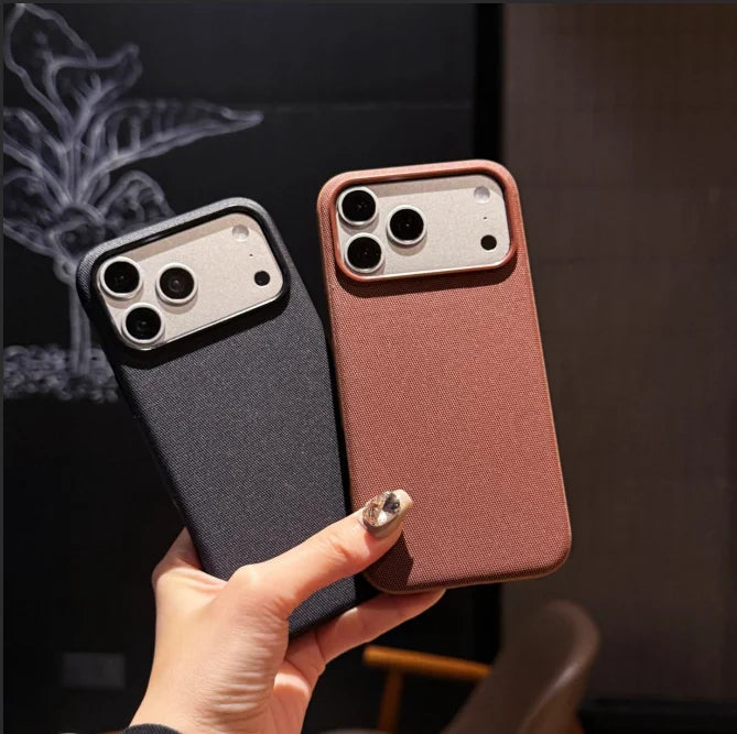 Tech Woven MagSafe Case for iPhone 17 16 15 14 13 12 11 Pro Max Plus Air – Luxury Fabric Cover