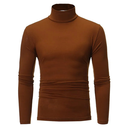 Men’s Thermal Turtleneck Base Layer, Slim-Fit Long-Sleeve Modal Shirt