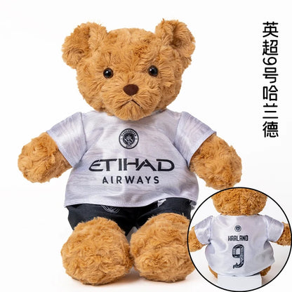 Football Player Plush Teddy Bear – Soccer Star Stuffed Doll