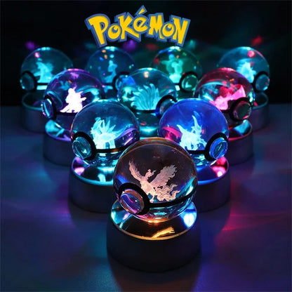 Pokémon 3D Crystal Ball with LED Light Base