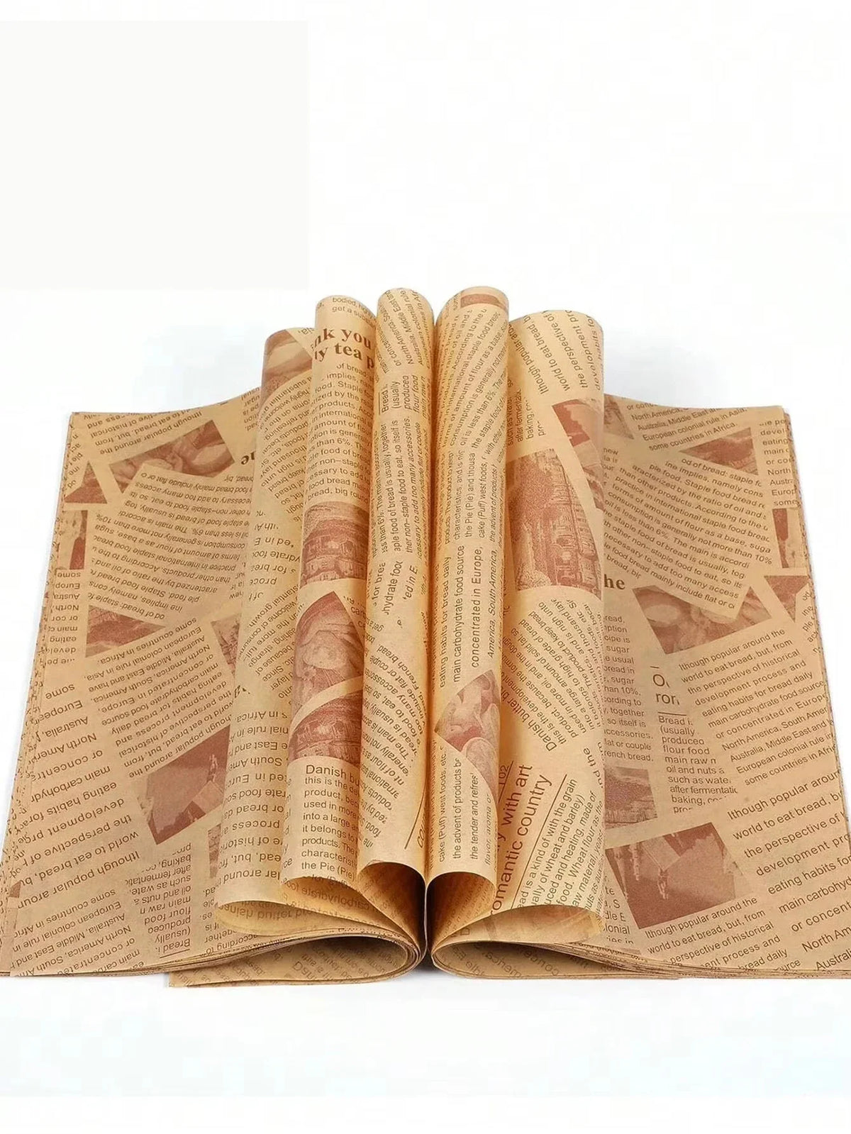 Food Wrapping Paper Sheets – Oil-Proof Baking & Burger Liner (50pcs)