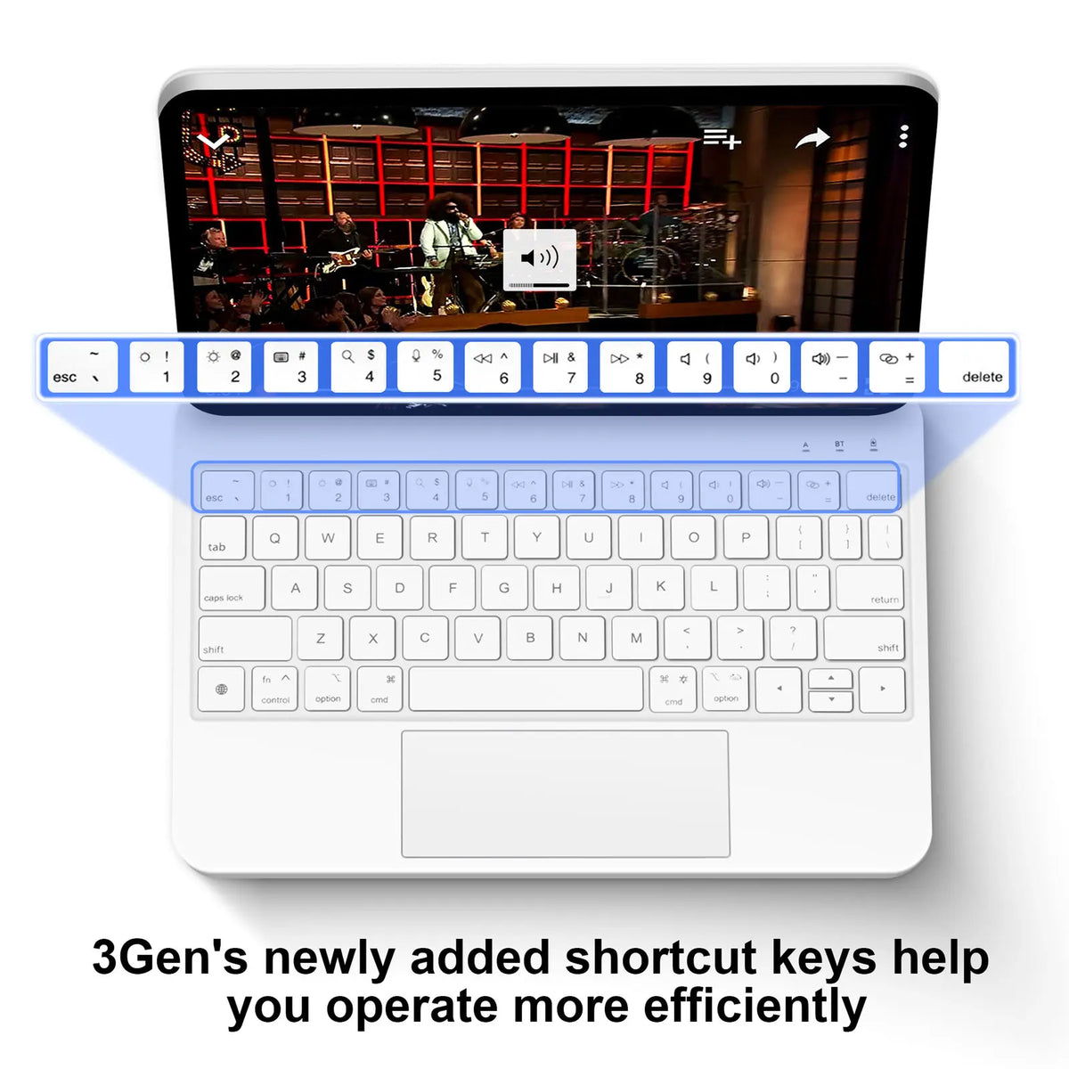 Magic Keyboard Case for iPad Pro 11 / 12.9 / 13, Air 4 5 6, 10th Gen – Wireless Bluetooth Cover