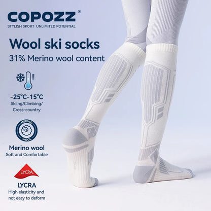 Thermal Merino Wool Ski Socks for Men & Women