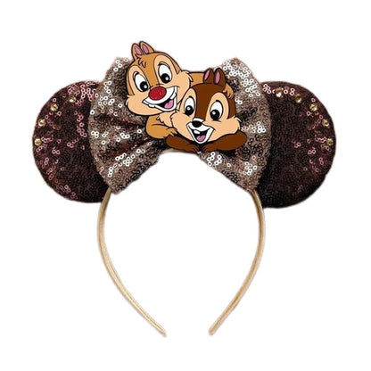 Disney Mouse Ear Headband Sequin Bow for Girls Adults Halloween Party