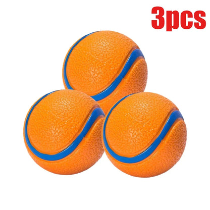 Dog Toy Ball Fetch Tough Pet Puppy Chew Solid Elastic Jumping Accessories Large Medium Small
