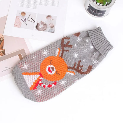 Cute Warm Cat Sweater Pullover for Winter Pet Clothing