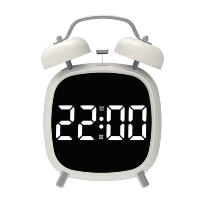 Double Bell Digital Alarm Clock – Voice Control, Super Loud, Night Mode