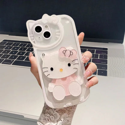 Hello Kitty iPhone Case with Flip Cosmetic Mirror