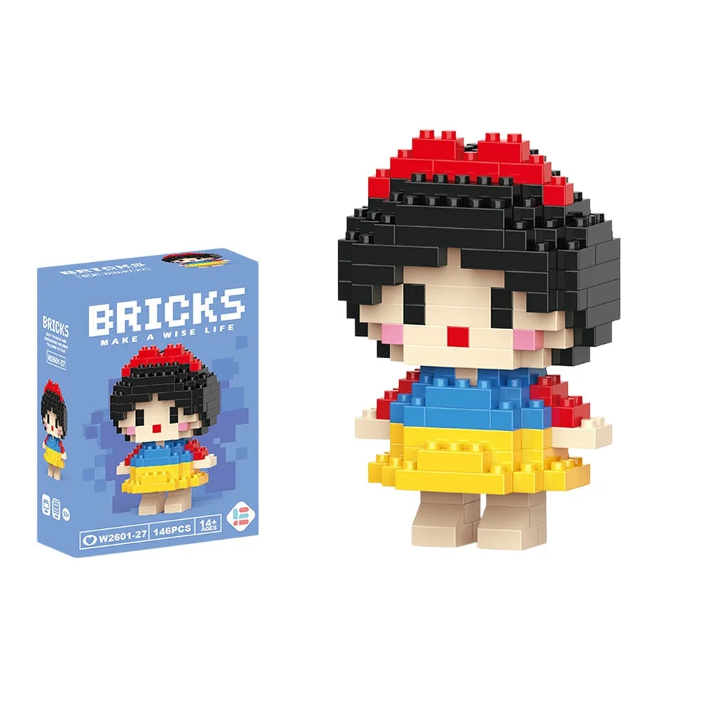 Cartoon Character Mini Building Blocks Set – DIY Brick Figures
