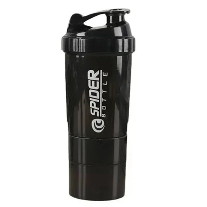 500ml 3 Layer Protein Shaker Bottle with Storage