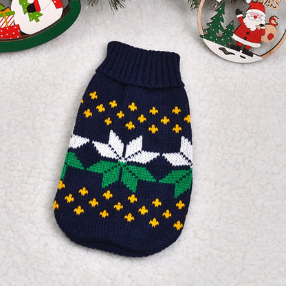 Cute Warm Cat Sweater Pullover for Winter Pet Clothing