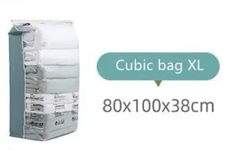 Vacuum Storage Bags No-Pump Space Saver for Bedding & Clothes