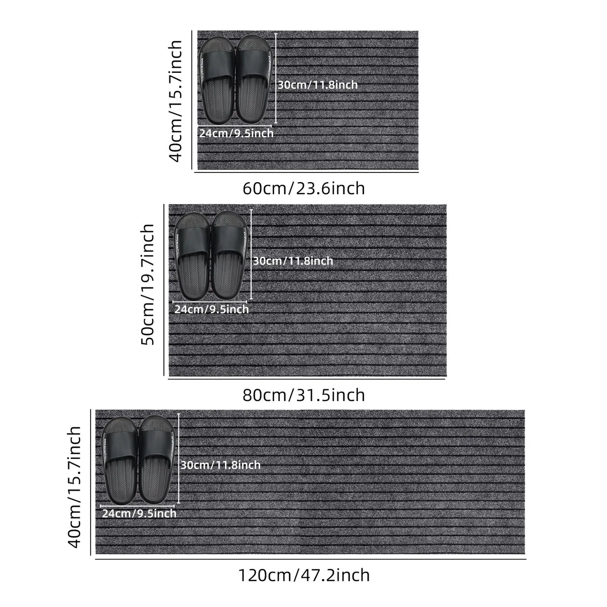 Ribbed Floor Mat – Durable, Washable & Non-Slip Door Mat