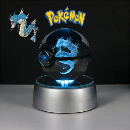 Pokémon 3D Crystal Ball with LED Light Base