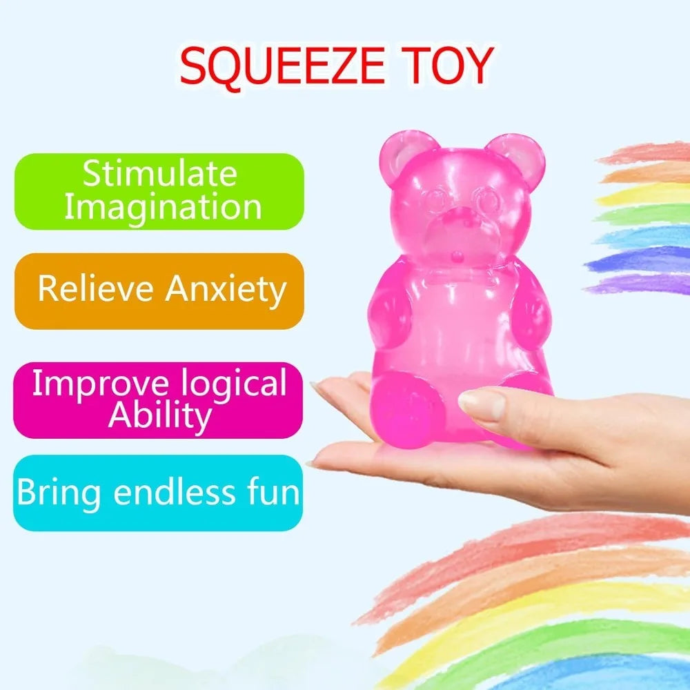 Cute Mini Bear Maltose Squishy Toy, Slow-Rebound Stress Relief Fidget