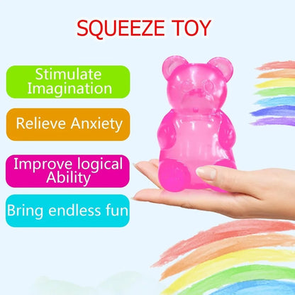Cute Mini Bear Maltose Squishy Toy, Slow-Rebound Stress Relief Fidget