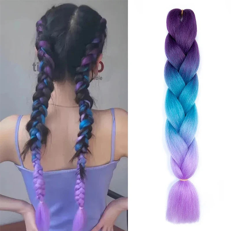 24 Inch Pre Stretched Yaki Braiding Hair Extension