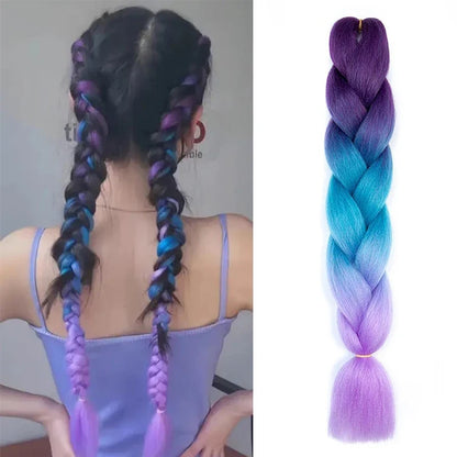 24 Inch Pre Stretched Yaki Braiding Hair Extension