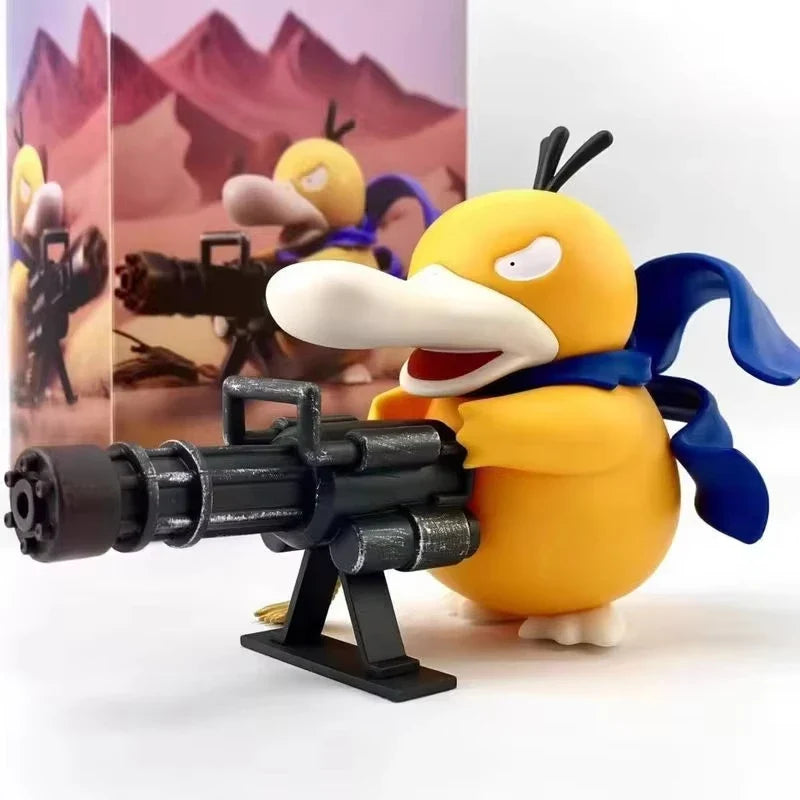 Psyduck Action Figure with Minigun – Pokemon Collectible