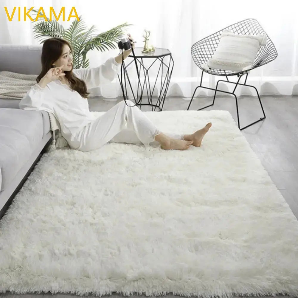 Plush Shag Carpet – Ultra-Soft High-Pile Area Rug for Bedroom & Living Room
