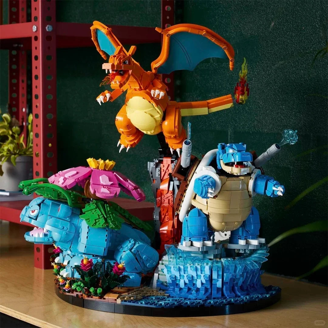 Pokemon Charizard Venusaur Blastoise Building Block Set – 6838pcs