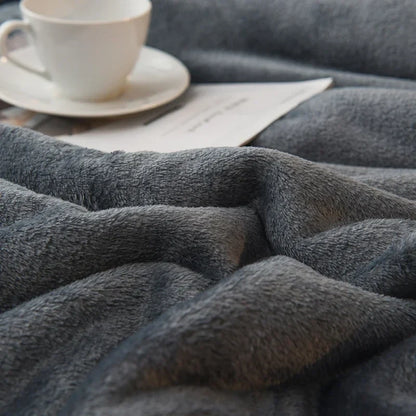 Winter Throw Blanket Double-Sided Sherpa Fleece Warm Bed Blanket