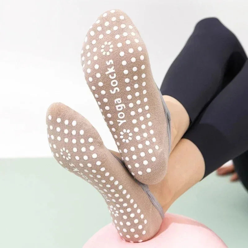 Non-Slip Yoga Socks for Women – Backless Grip Socks for Pilates & Ballet