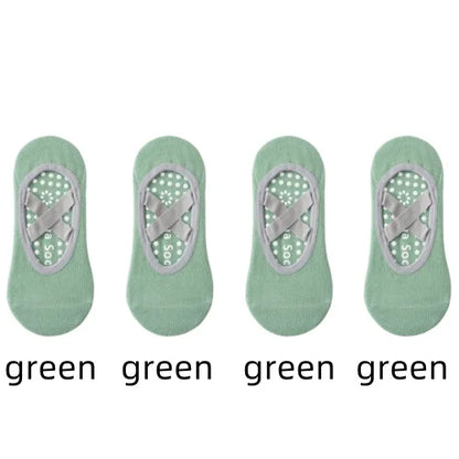 Non-Slip Yoga Socks for Women – Backless Grip Socks for Pilates & Ballet