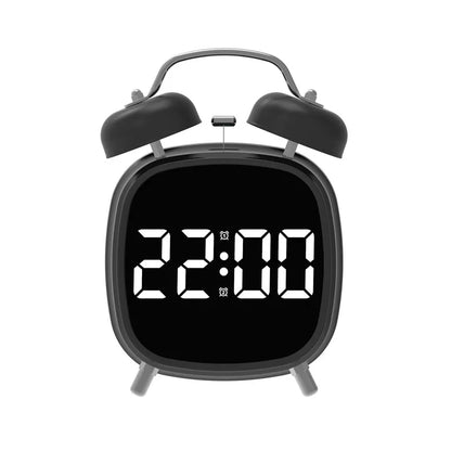 Double Bell Digital Alarm Clock – Voice Control, Super Loud, Night Mode