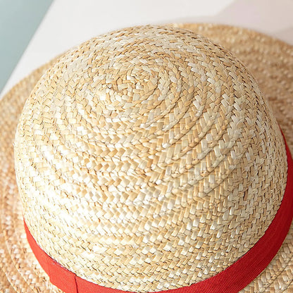 Luffy Straw Hat Anime Cosplay Performance Props Costume Party Yellow Summer Strawhats Halloween