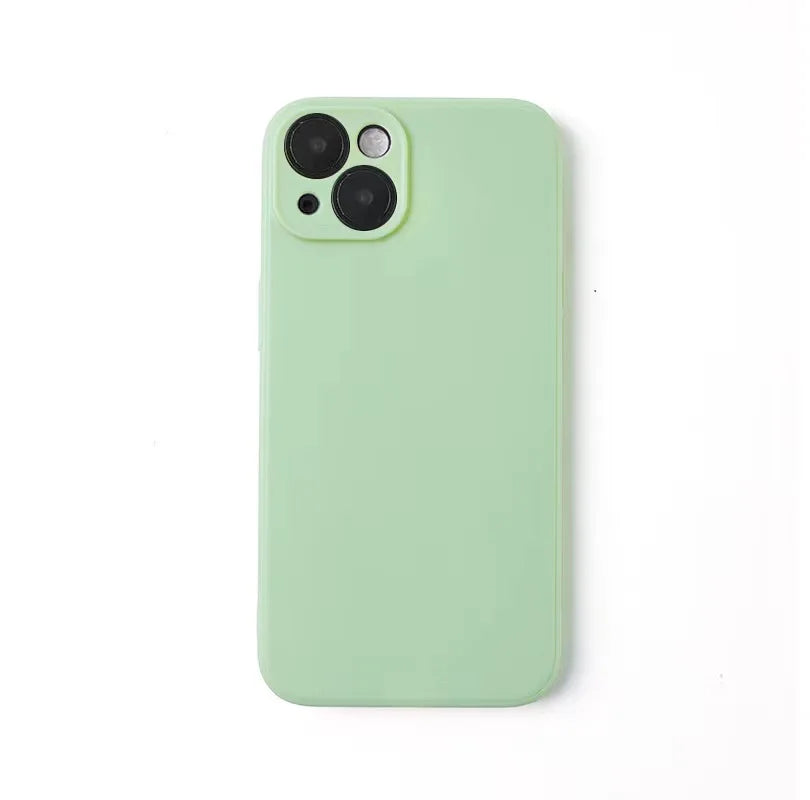 Luxury Liquid Silicone Phone Case for iPhone 13 Mini 14 15 Pro Max Plus