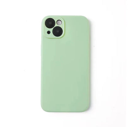 Luxury Liquid Silicone Phone Case for iPhone 13 Mini 14 15 Pro Max Plus