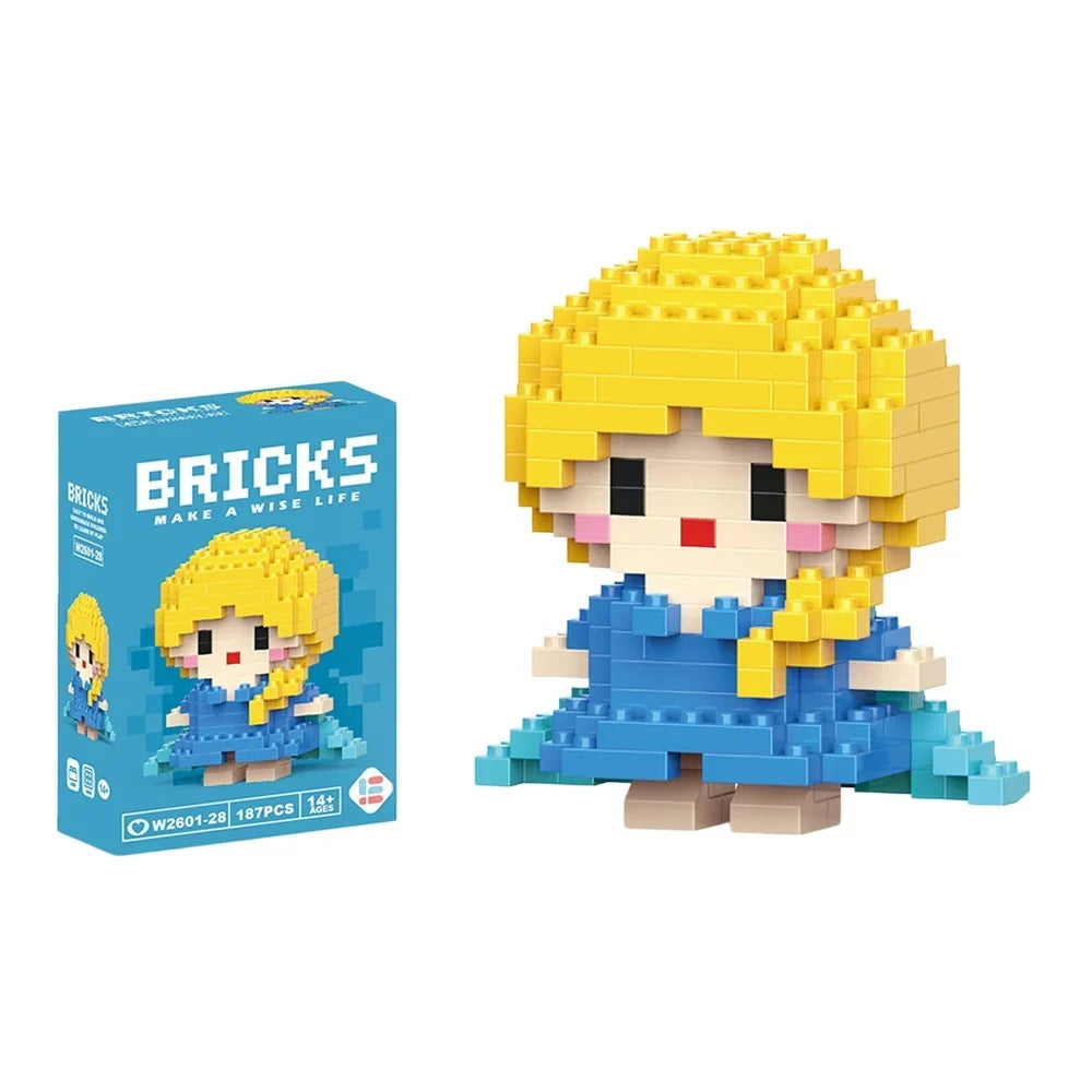 Cartoon Character Mini Building Blocks Set – DIY Brick Figures