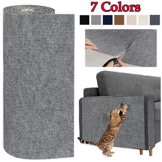 7 Colors Cat Scratcher Sofa Protector Cats Pad Board Protection Trimmable Self-Adhesive Carpet Diy