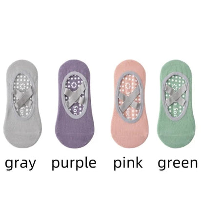 Non-Slip Yoga Socks for Women – Backless Grip Socks for Pilates & Ballet