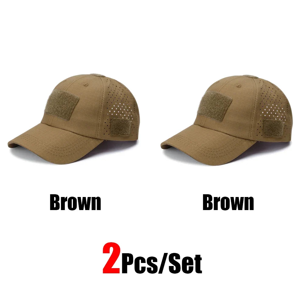 Tactical Baseball Cap with Velcro Patch – Breathable Adjustable Hat